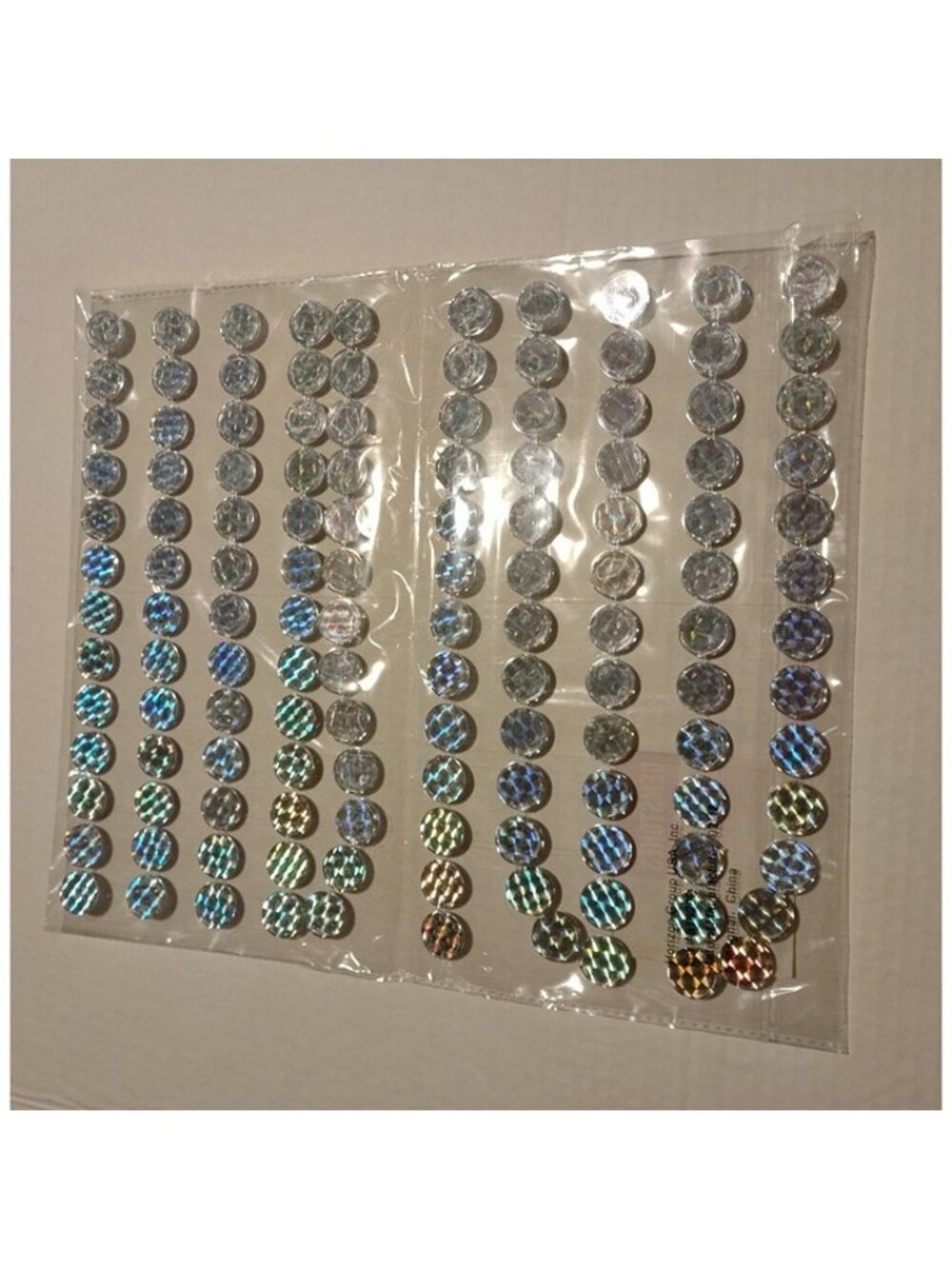 Adhesive Iridescent Gemstones 13mm 130 Pieces By Horizon Group USA For Crafts